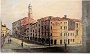 Via del Gallo. Acquarello di Bartolomeo Belzoni fine ottocento (Laura Calore)
